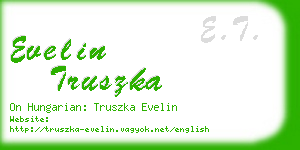evelin truszka business card